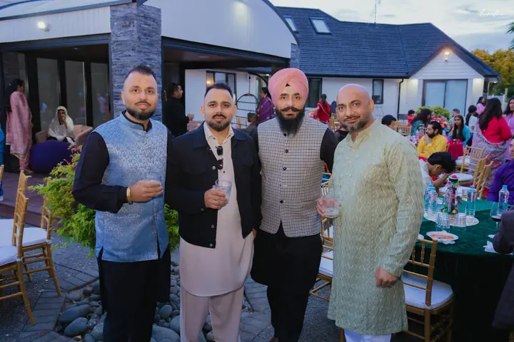 Celebrating with friends and family