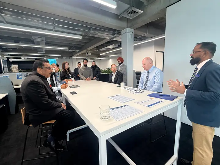 Community leaders visiting the Ōtāhuhu office