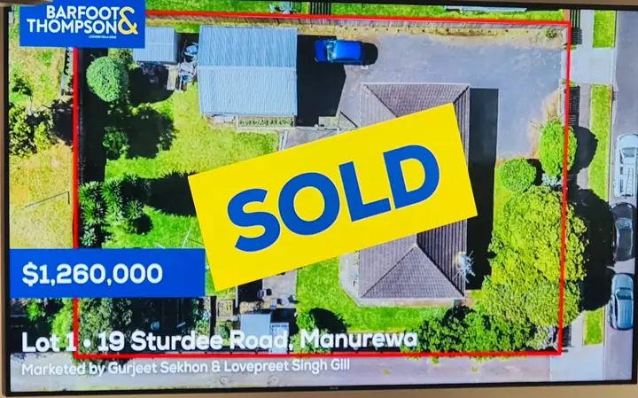 Lot 1, 19 Sturdee Road, Manurewa — SOLD $1,260,000. Marketed by Gurjeet Sekhon & Lovepreet Singh Gill